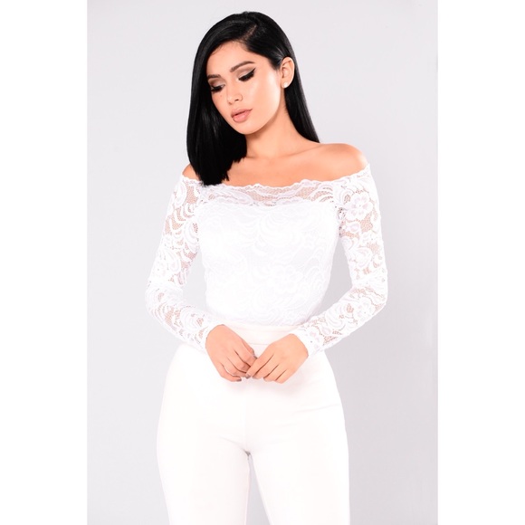 Fashion Nova Tops - Lace Off The Shoulder Top
